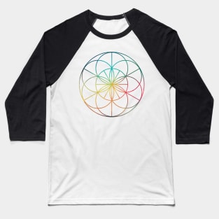 Sacred geometry 05 Rainbow Baseball T-Shirt